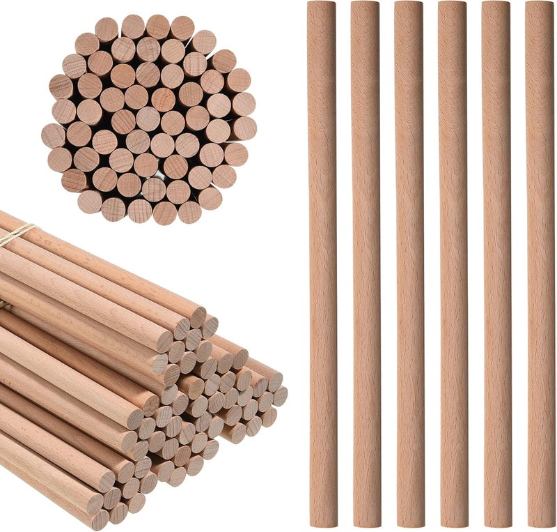 MGTECH 60 Pack Rhythm Sticks for Kids, 12 Inch Wood Lummi Sticks Music Percussion Sticks - Image 1